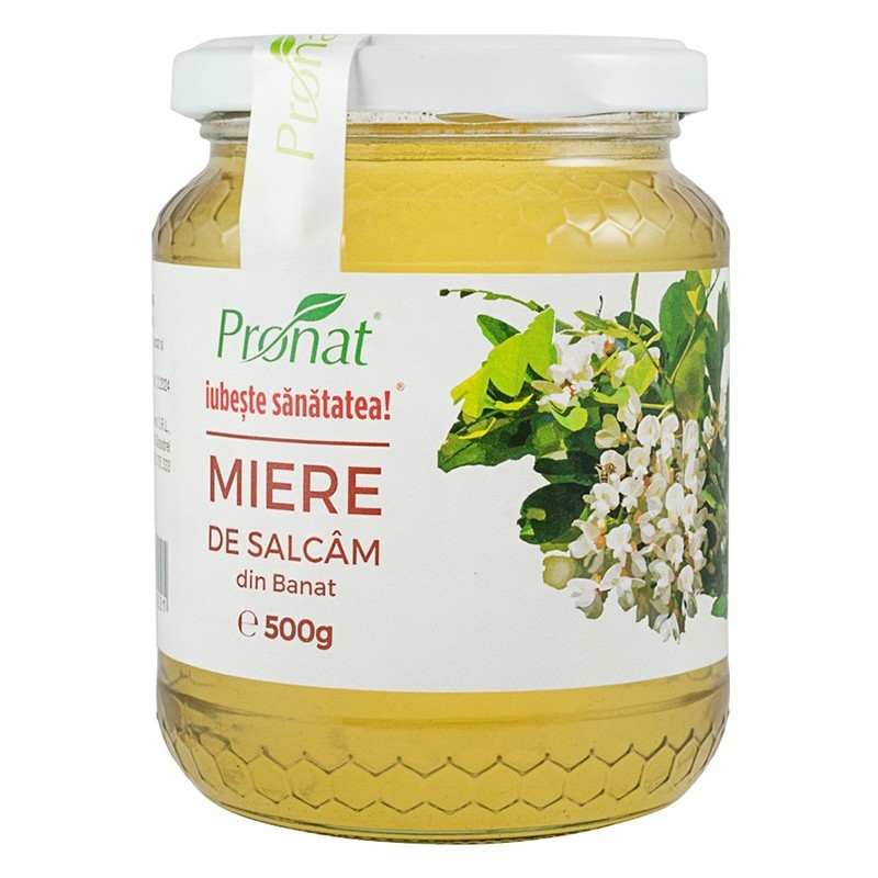 Reducere 14% - Miere de Salcam, Pronat, 500 g 1 Miere de Salcam