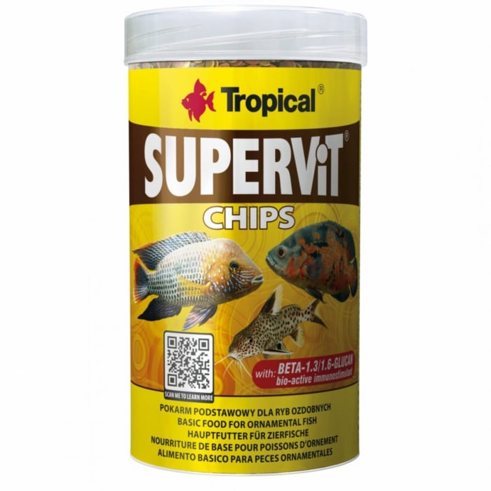 Reducere 28% – SUPERVIT Chips, Tropical Fish, 1000ml 520 g 1 SUPERVIT Chips