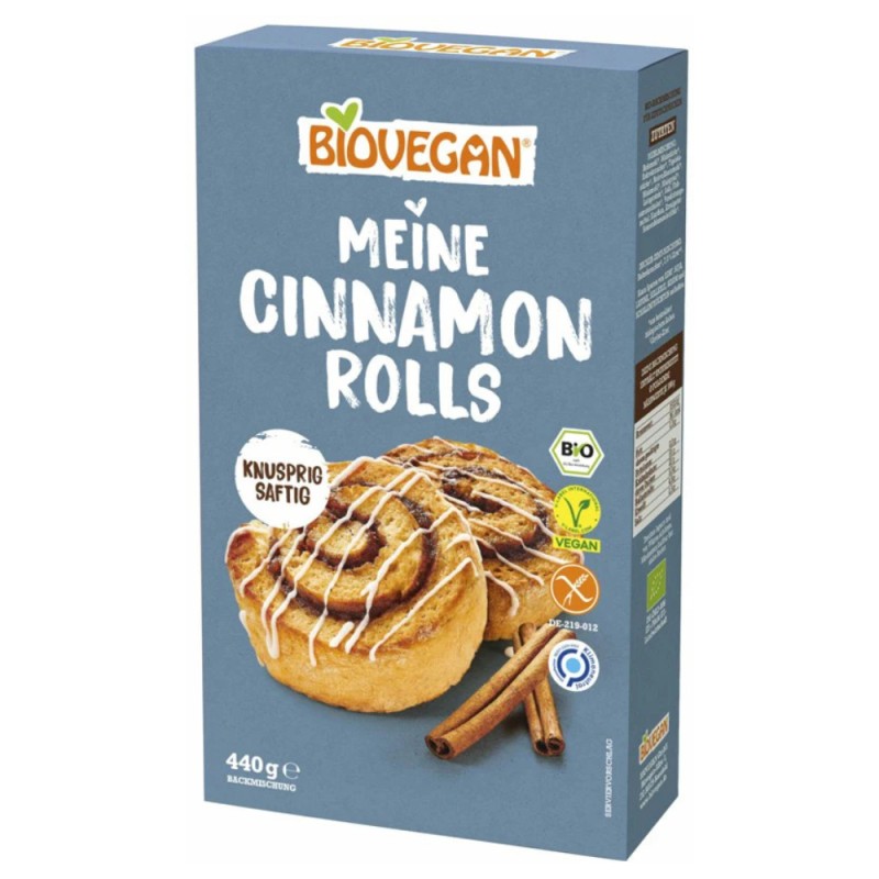Reducere 14% - Mix Bio pentru Rulouri cu Scortisoara, Vegan, Biovegan, 440 g 1 Mix Bio pentru Rulouri cu Scortisoara