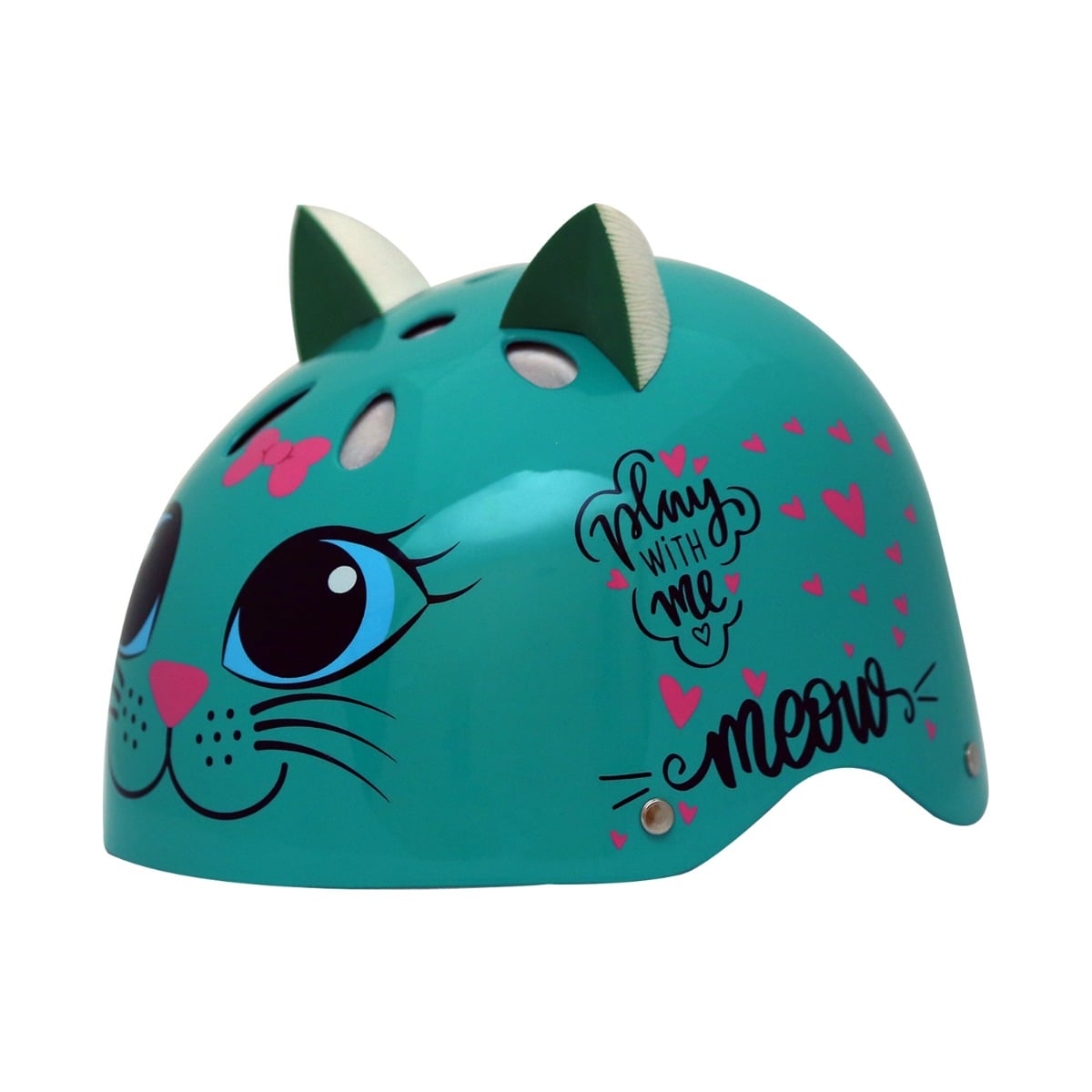 Reducere 25% - Casca de protectie, Street Jam, Kitty Cat, Marimea S, Verde 1 Casca de protectie