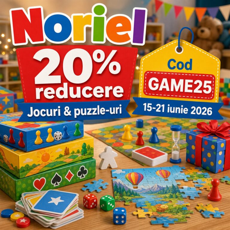 20% reducere la jocuri și puzzle-uri
