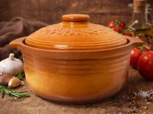 Oala pentru sarmale si friptura glazurata din ceramica