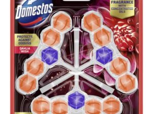 Odorizant pentru Toaleta cu Aroma de Dalie si Fructul Dragonului - Domestos Aroma Lux Dhalia Flower & Dragonfruit Mega Pack