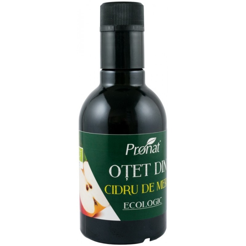 Reducere 14% - Otet BIO din Cidru de Mere 5% Aciditate, 250 ml, Pronat 1 Otet BIO din Cidru de Mere 5% Aciditate