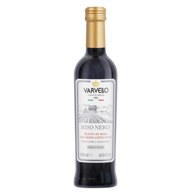 Reducere 14% - Otet din Orez Negru Integral, Varvello, 500 ml 1 Otet din Orez Negru Integral