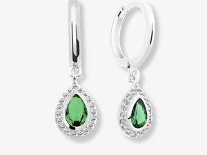 Cercei din Argint Green Halo