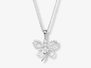 Colier din Argint Crystal Butterfly