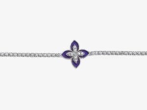 Bratara din Argint Purple Bloom