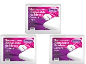 Pachet 3 x Huse Protectie Tetiera din Material Netesut de Unica Folosinta - Beautyfor Non-woven Disposable Headrest Covers