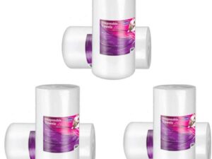 Pachet 3 x Rola prosoape de unica folosinta din material textil - Beautyfor Disposable Soft Spunlace Towels in Roll