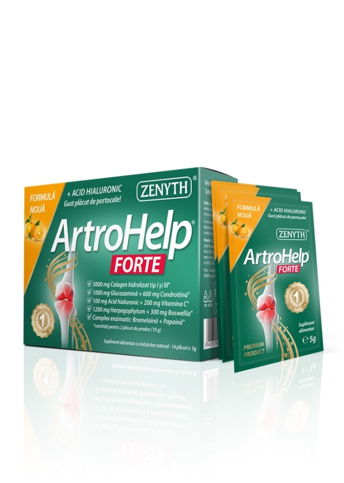 Reducere 8% - Pachet ArtroHelp Forte, 42 plicuri, Zenith 2 42 plicuri