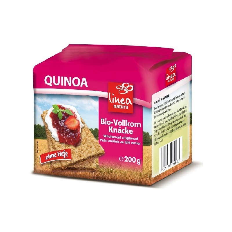 Reducere 14% - Paine Bio Crocanta din Faina Integrala de Quinoa, 200 g, Linea Natura 1 Paine Bio Crocanta din Faina Integrala de Quinoa