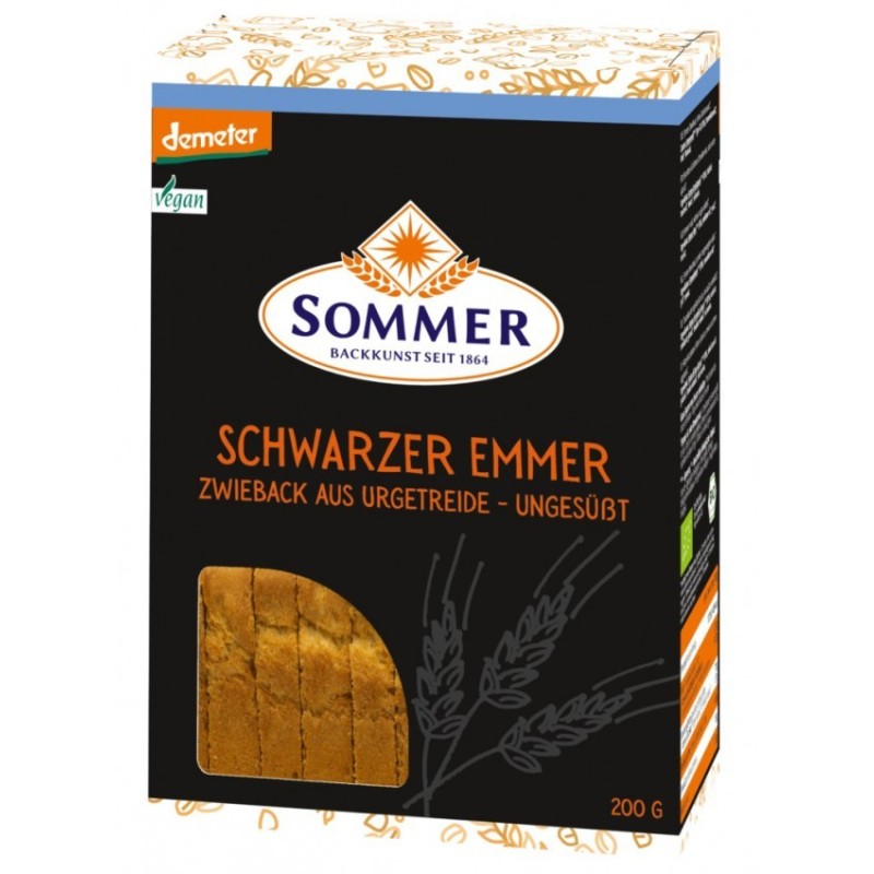 Reducere 14% - Paine Crocanta din Grau Emmer Integral, Bio si Demeter, 200 g, Sommer 1 Paine Crocanta din Grau Emmer Integral