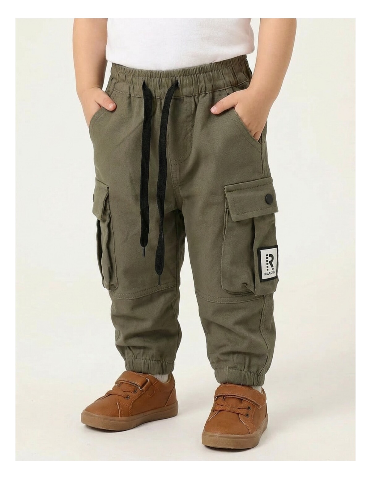 Reducere 56% - Pantaloni imblaniti Remus kaki 1 Pantaloni imblaniti Remus kaki