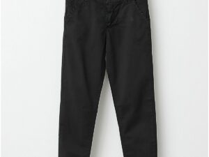 Pantaloni tercot negru slim