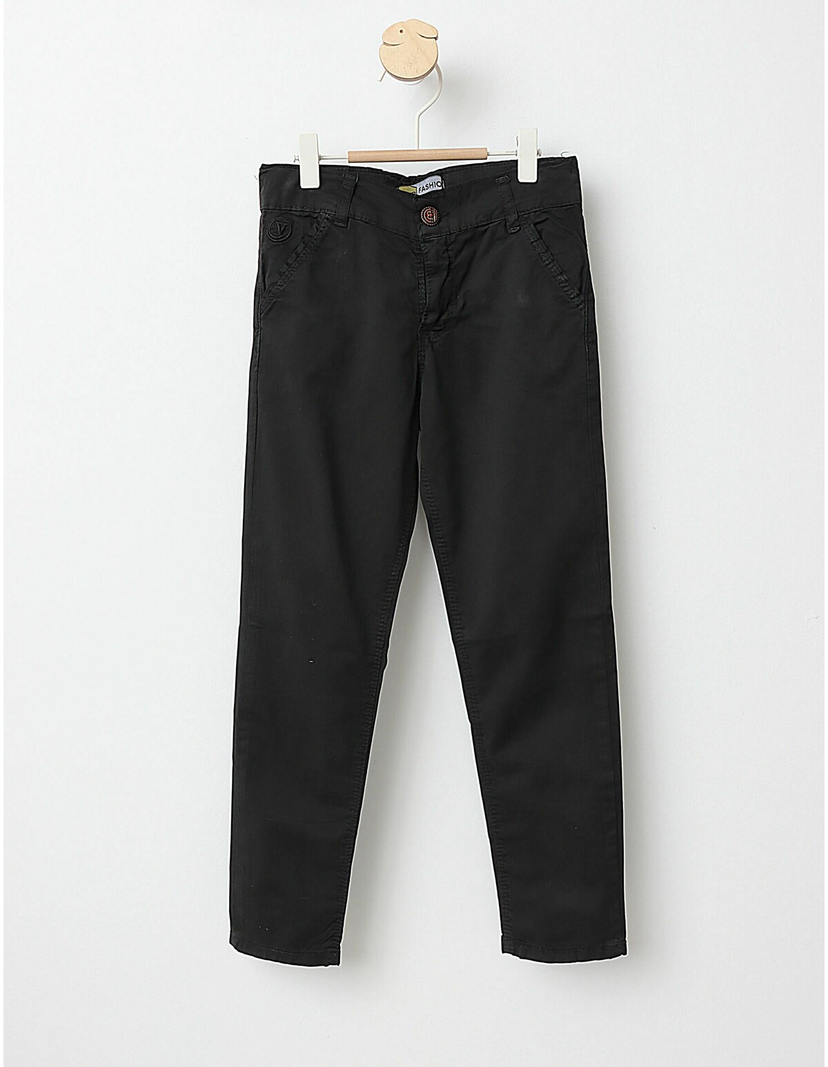 Reducere 20% - Pantaloni tercot negru slim 1 Pantaloni tercot negru slim