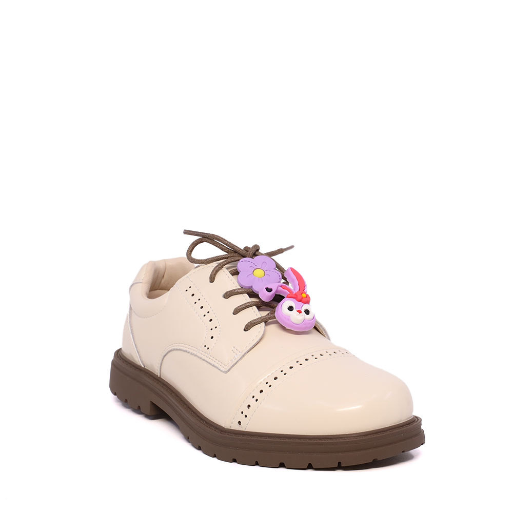 Reducere 30% - Pantofi derby fetițe Benvenuti bej din piele naturală 3790FP010BE 2 Reducere 30% - Pantofi derby fetițe Benvenuti bej din piele naturală 3790FP010BE - imagine 2