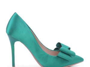 Pantofi stiletto femei Solo Donna verzi din satin 1167DP2810RAV