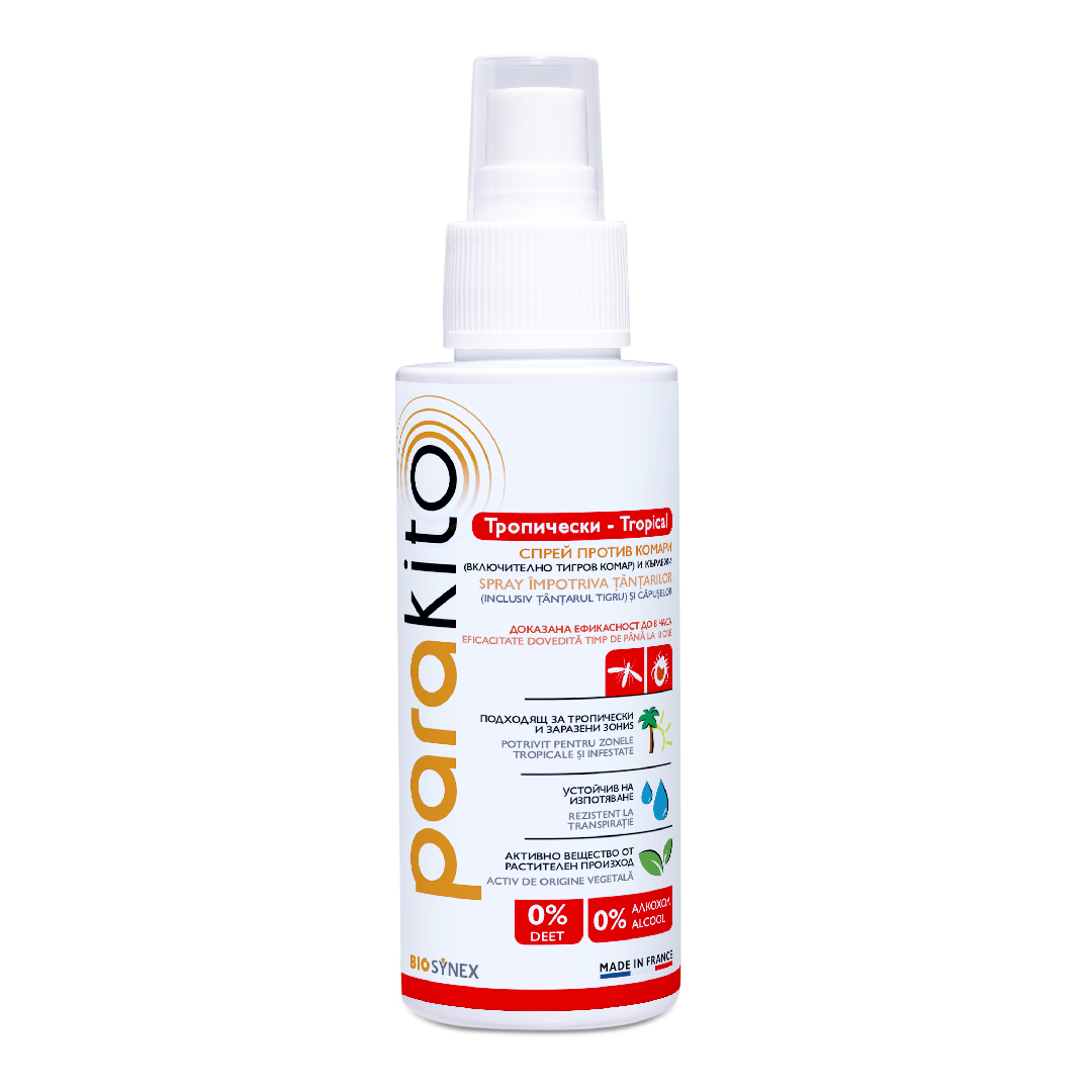 Reducere 20% - Spray rezistent la apa impotriva tantarilor si capuselor, 75ml, ParaKito 1 Spray rezistent la apa impotriva tantarilor si capuselor