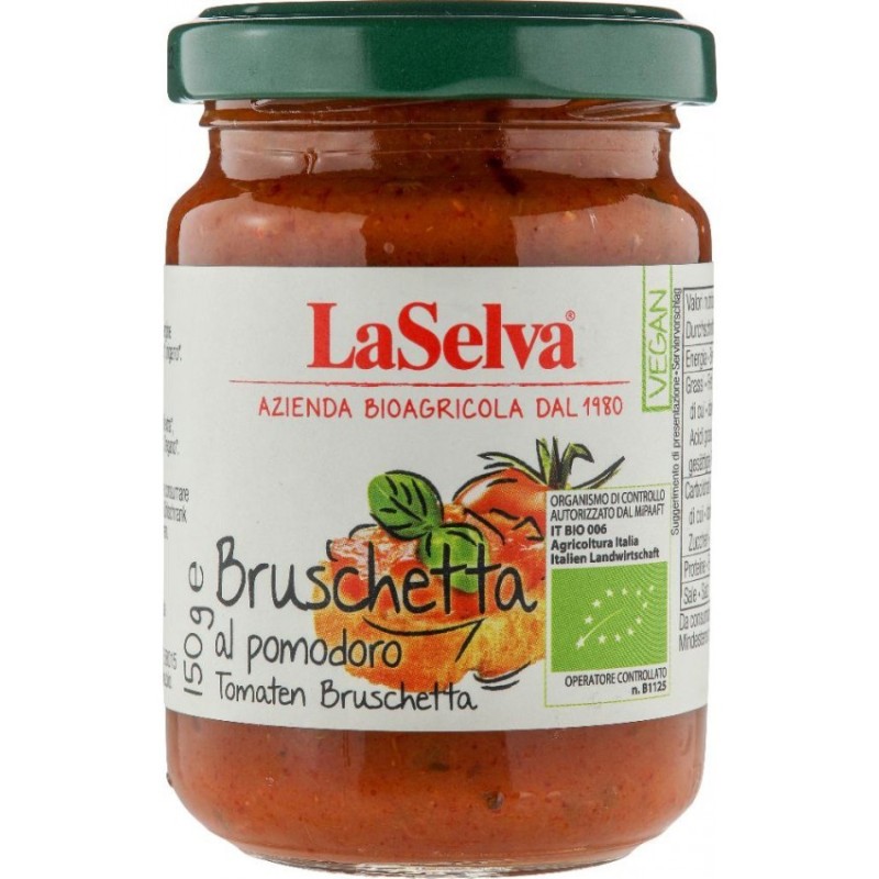 Reducere 14% - Pasta Bruschetta pe Baza de Rosii, Bio, 150 g, La Selva 1 Pasta Bruschetta pe Baza de Rosii