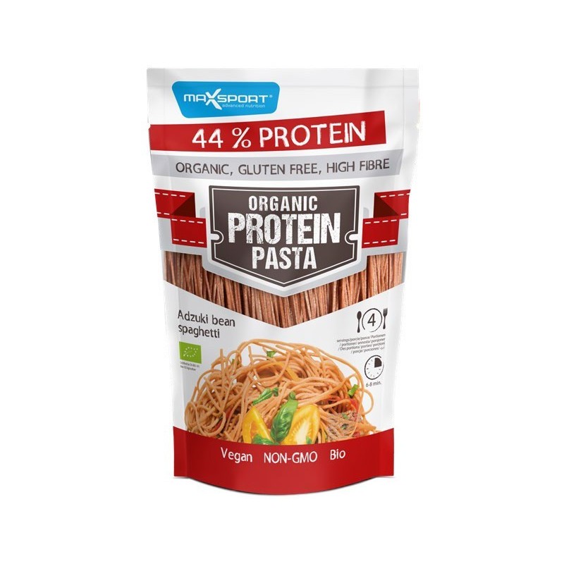 Reducere 14% - Paste Bio de Soia si Fasole Adzuki cu Continut Ridicat de Proteine, Max Sport, 200 g 1 Paste Bio de Soia si Fasole Adzuki cu Continut Ridicat de Proteine