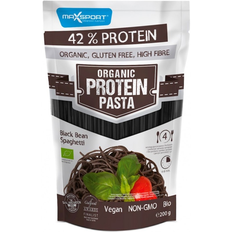 Reducere 14% - Paste BIO din Fasole Neagra, Continut Ridicat de Proteine, 200 g, Max Sport 1 Paste BIO din Fasole Neagra