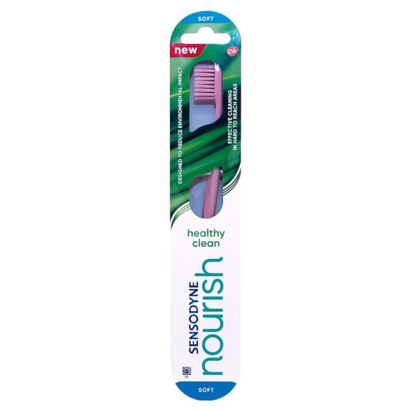 Reducere 14% - Periuta de Dinti Peri Moi, Sensodyne Nourish Healthy Clean, Soft 1 Periuta de Dinti Peri Moi