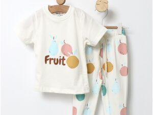 Pijama fetite Fruit alb