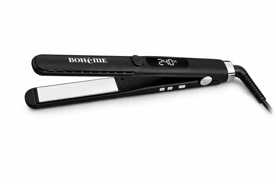 Reducere 30% - Placă de Păr Profesională Tecno Dry Bohème Ion Nano Titanium 1 Placă de Păr Profesională Tecno Dry Bohème Ion Nano Titanium