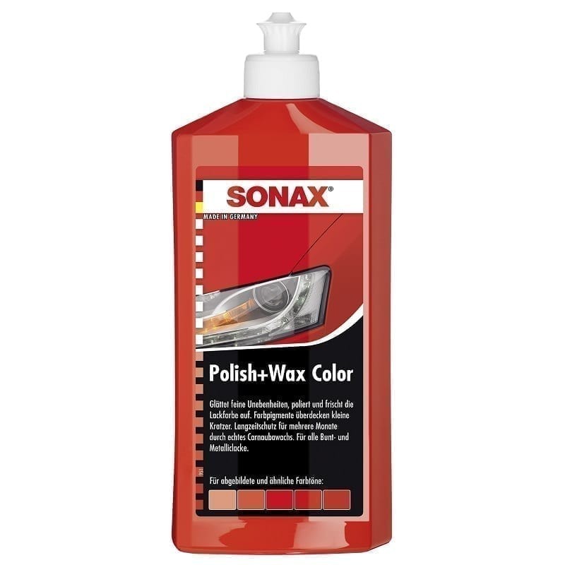 Reducere 14% - Polish cu Ceara pentru Culoarea Rosie, Polish&Wax Nanopro, 250 ml, Sonax 1 Polish cu Ceara pentru Culoarea Rosie
