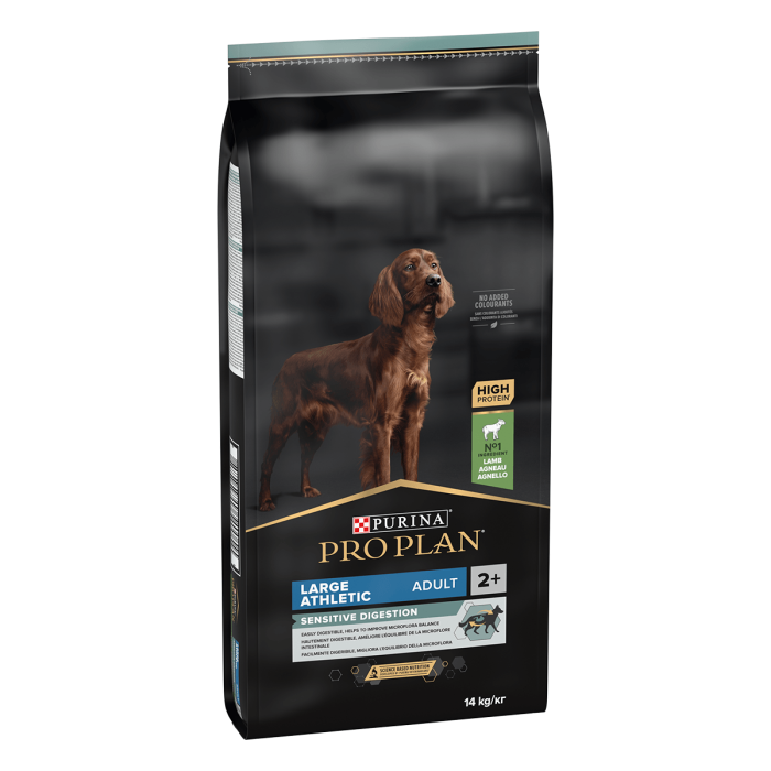 Reducere 34% - Pro Plan Large Athletic Adult, Sensitive Digestion, Miel si Orez, 14kg 1 Pro Plan Large Athletic Adult