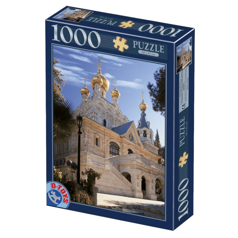 Reducere 14% - Puzzle 1000 Piese D-Toys, Biserica Maria Magdalena, Ierusalim 1 Puzzle 1000 Piese D-Toys