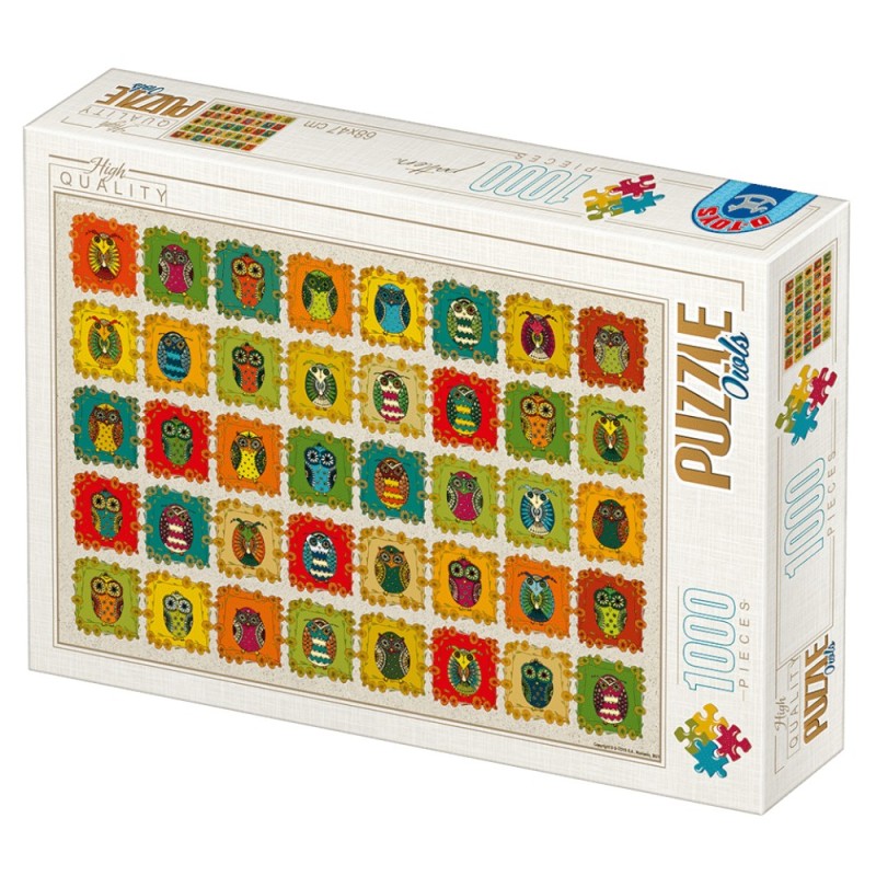 Reducere 14% - Puzzle 1000 Piese, D-Toys, Bufnite 1 Puzzle 1000 Piese