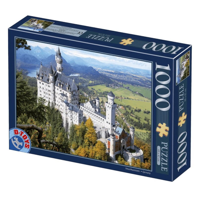 Reducere 14% - Puzzle 1000 Piese D-Toys, Castelul Neuschwanstein 1 Puzzle 1000 Piese D-Toys