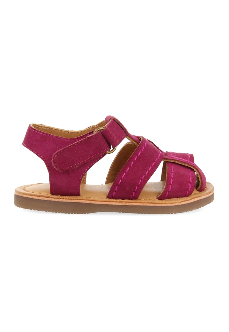Reducere 78% - Sandale de piele intoarsa Cabixi - Roz zmeuriu 1 Sandale de piele intoarsa Cabixi - Roz zmeuriu