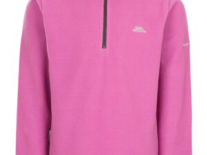 Bluza din material fleece cu fermoar scurt Sybil - Roz