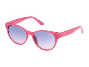 Ochelari de soare rotunzi cu logo - Fucsia