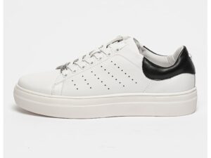 Pantofi sport din piele Lemmy - Alb/Negru