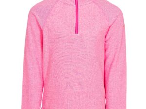 Bluza sport cu fermoar scurt si guler inaltt Meadows - Roz pastel
