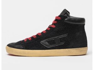 Pantofi sport mid-high de piele intoarsa cu insertii de piele ecologica si material textil S-Lerojo - Negru