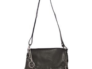 Geanta crossbody de piele Bausam - Negru - 20 x 27 x 5 cm