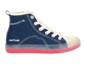 Tenisi uni high-cut - Alb/Bleumarin
