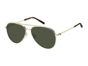 Ochelari de soare aviator - Auriu/Maro