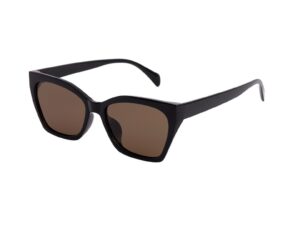 Ochelari de soare patrati cu lentie polarizate Alice - Negru/Maro