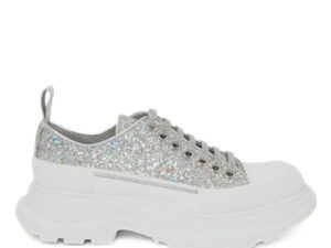 Sneakers barbati -  Tread Slick Glitter - Alb/Argintiu
