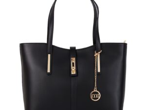 Geanta shopper de piele Como - Negru
