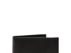Portofel pliabil de piele cu logo stantat - PP1004 - Negru
