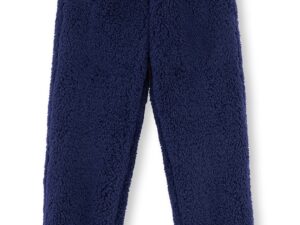 Pantaloni cu aspect pufos - Alb/Bleumarin