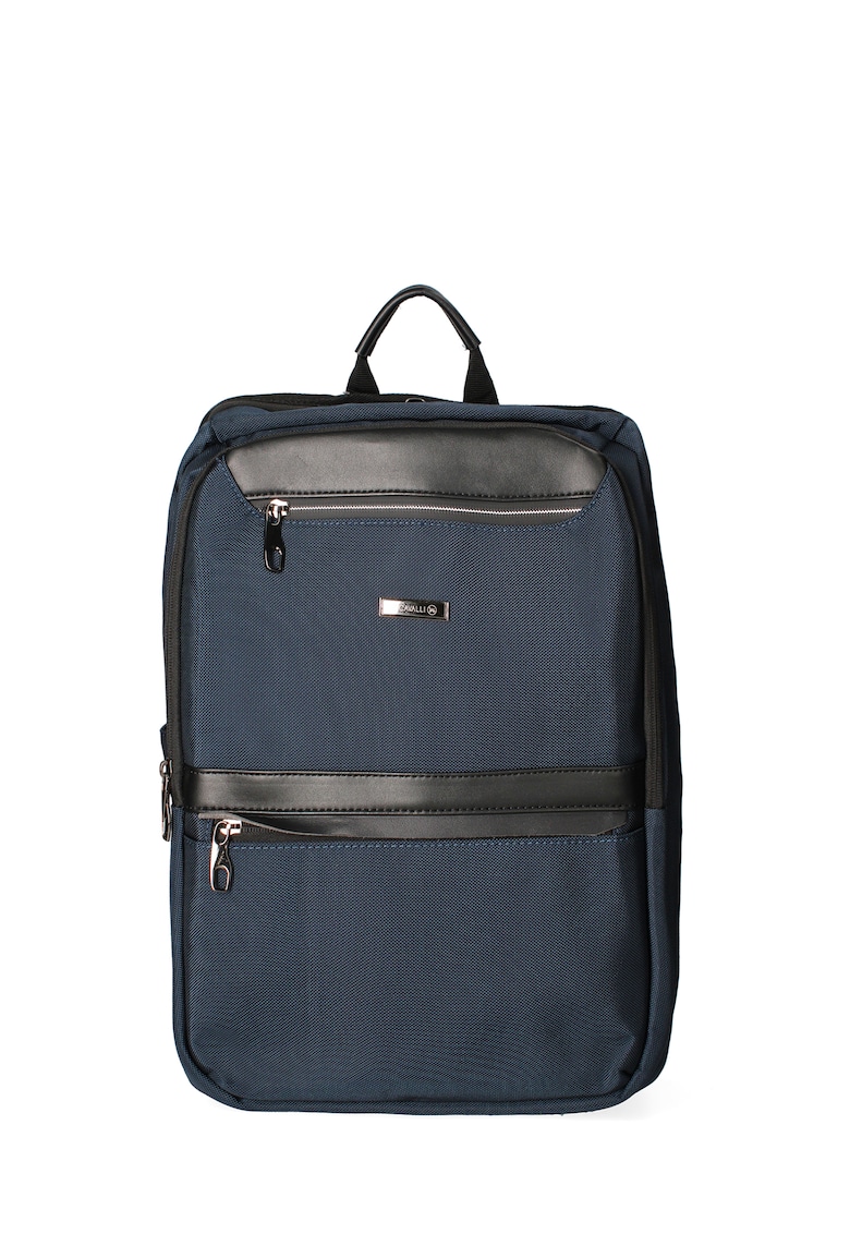 Reducere 81% - Rucsac unisex dreptunghiular cu buzunare frontale cu fermoar 175609 - Albastru 1 Rucsac unisex dreptunghiular cu buzunare frontale cu fermoar 175609 - Albastru