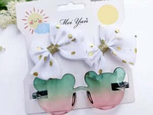 Set clame si ochelari de soare  Model AL 17309 Mouse - Fete - Multicolor - Multicolor